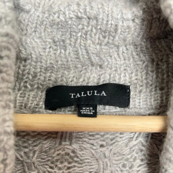 Talula Womens XXS Nubby Textured Popcorn Knit Open  Front Shawl Cardigan Sweater - Picture 6 of 11